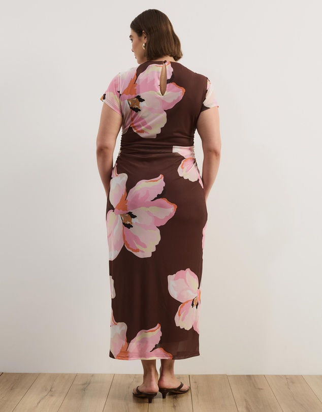 Atmos&Here Curvy - Cap Sleeve Maxi Dress