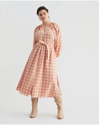Witchery - Check Shoulder Shirt Dress