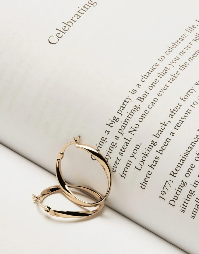 Najo - Cinta Yellow Gold Hoop