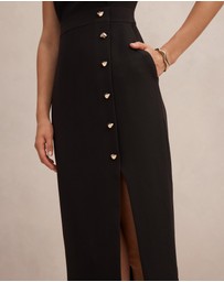 Forever New - Lisette Column Button Midi Dress