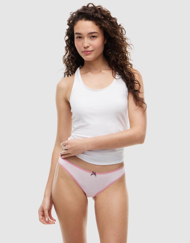 Tommy Hilfiger - 3 Pack Global Stripe Bow Tanga Thongs