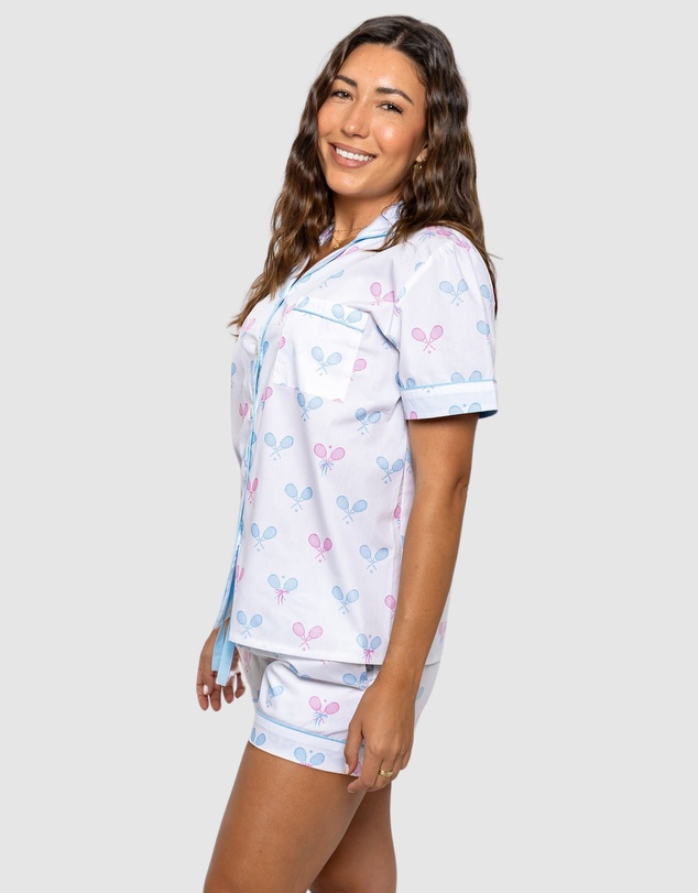 Sant And Abel - Women's Tennis Bows Short PJ Set