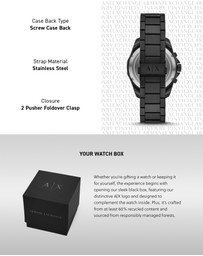 Armani Exchange - Black Chronograph Watch