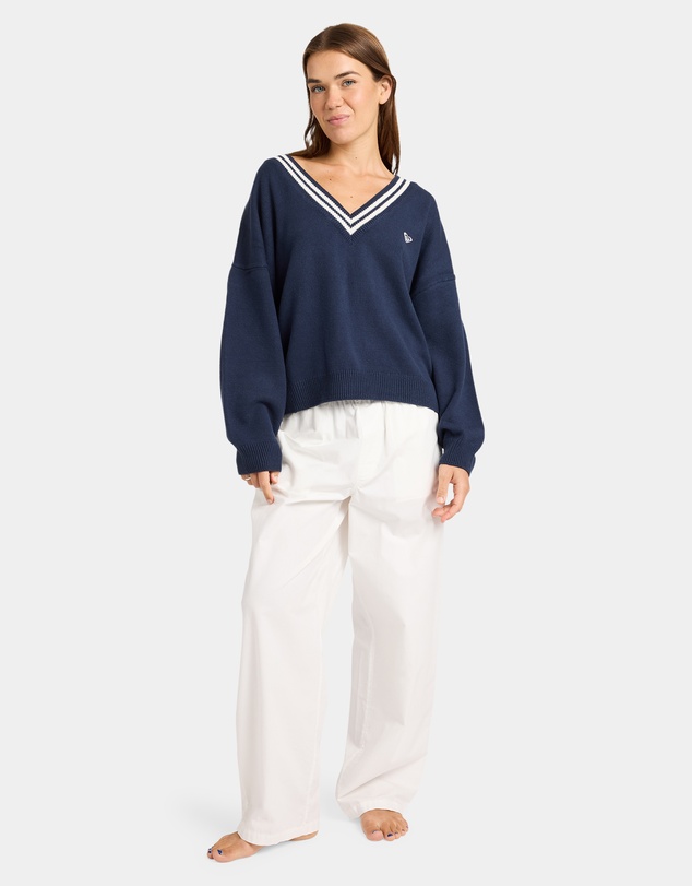 Roxy - Womens Surf School V Neck Jumper