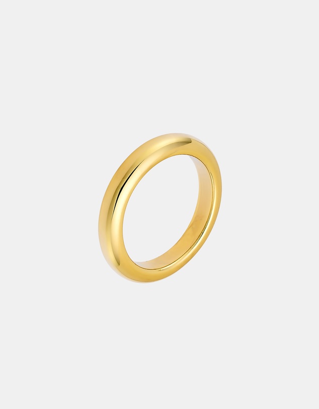 Zoe Olivia - 14K Gold Vermeil Icon Plain Band Ring