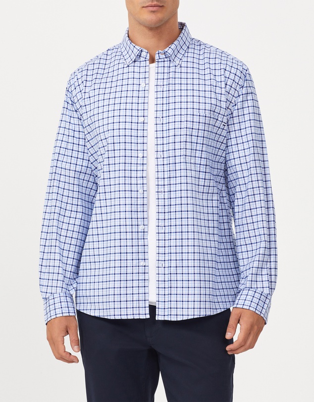 Van Heusen - Stretch Gingham Oxford Casual Shirt