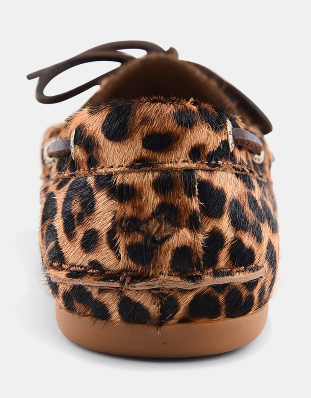 Sperry - Slim Boat Leather Pony Hair Leopard- Women's