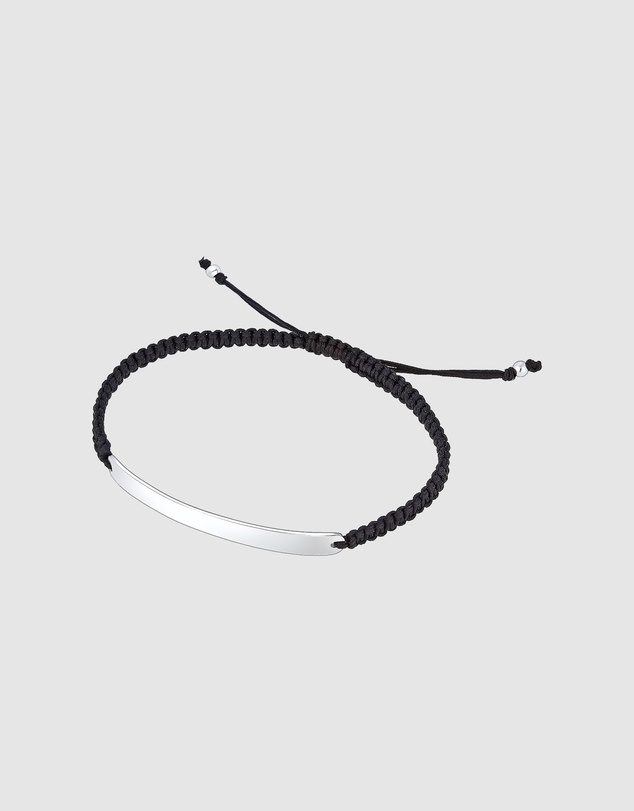 Kuzzoi - ICONIC EXCLUSIVE - Knotted Nylon Bracelet with Sterling Silver Elements
