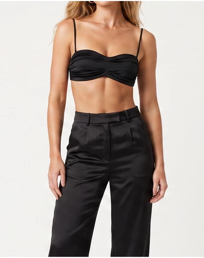Lydan The Label - Pleated Bralette Top