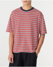 Bassike - Stripe Boxy T-Shirt