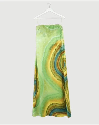 Revibe - Repaired Alemais Iris Strapless Gown - AU 10