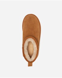Ozwear Connection Uggs - Ugg Boots Genuine Australian Sheepskin Unisex Mini Classic Suede