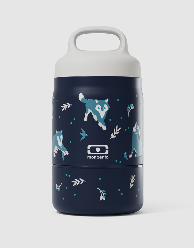 Monbento - Monbento Handy Kids Insulated Lunch Box with Compartments - Wolf