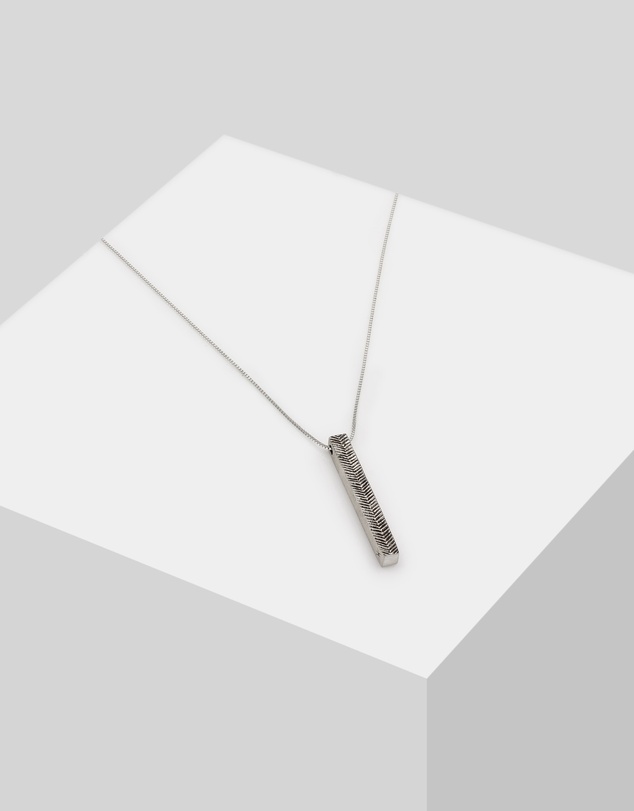 Kuzzoi - ICONIC EXCLUSIVE - Long Box Chain Necklace in Oxidised 925 Sterling Silver