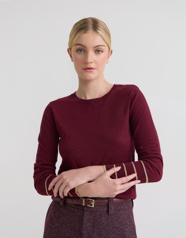 Oxford - Raven Metallic Stripe Knit