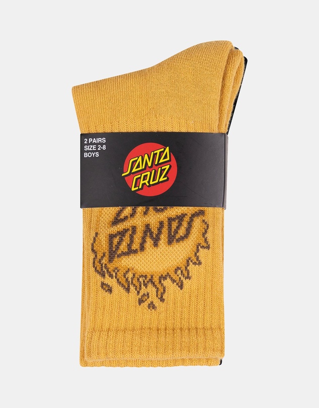 Santa Cruz - 2-Pack Burnt Opus Crew Socks - Teens