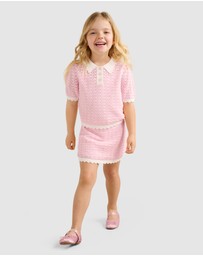 Forever New Girls - Connie Girls Scallop Knitted Top