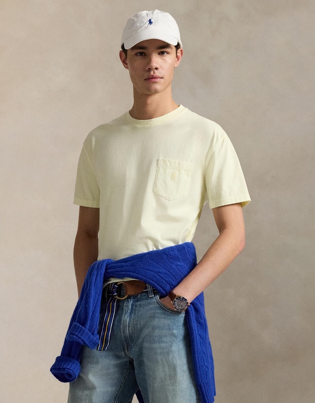 Polo Ralph Lauren - Custom Slim Mineral-Dyed Pocket T-Shirt