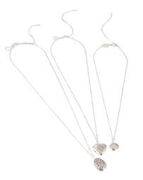 Lovisa - Antique Silver Mixed Locket Layered Necklace