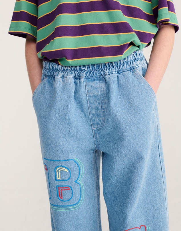Bobo Choses - Bobo Choses Embossed Denim Pants