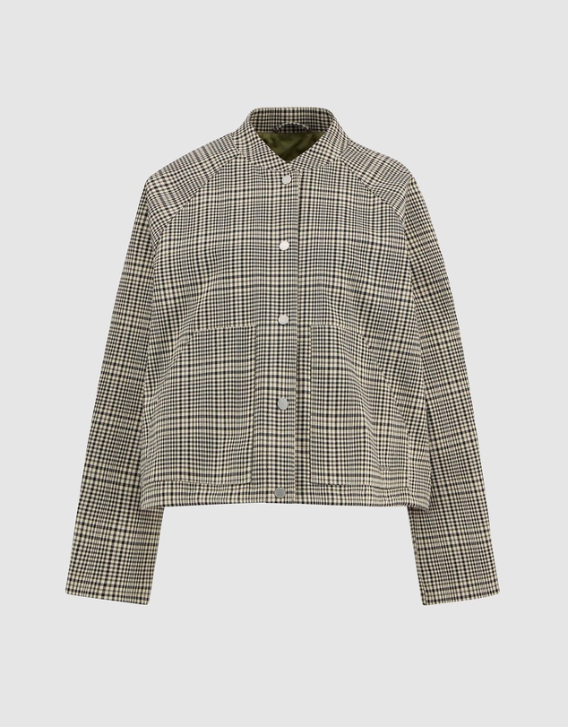 Barbour - Leyburn Check Showerproof Bomber Jacket