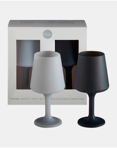 porter green - swepp | silicone unbreakable wine glasses
