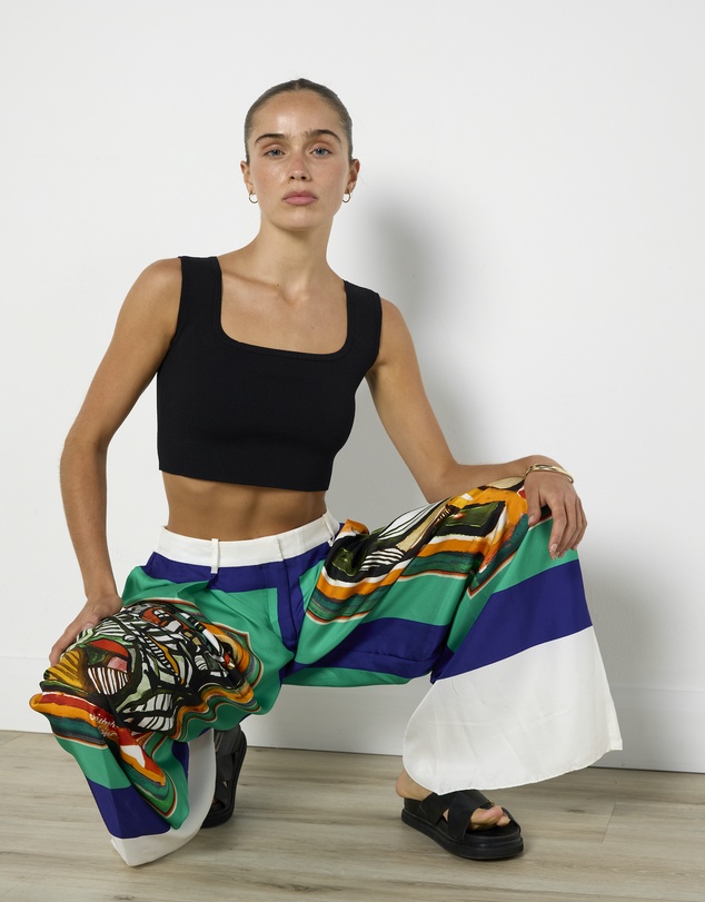 Cirkular - Pre-Loved - Christopher Esber Bandana Print Silk Pants