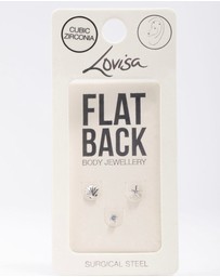 Lovisa - Surgical Steel Sea Shell Flat Back 3-Pack
