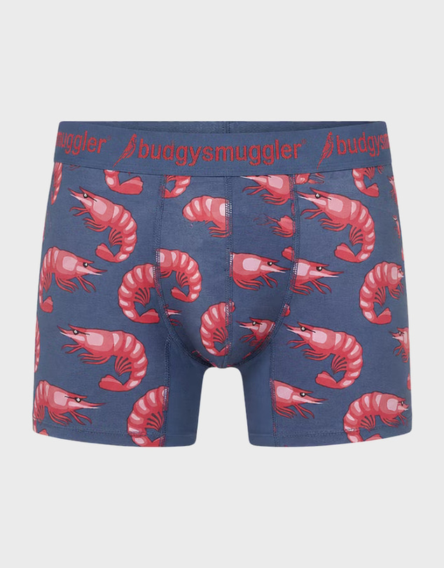 Budgy Smuggler - Men's Underwear Trunks in Navy Prawns