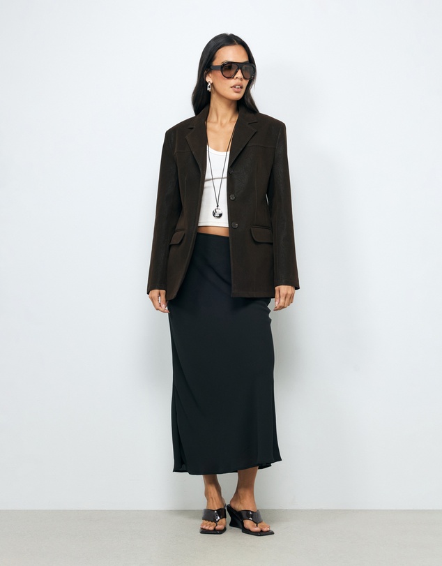 AERE - Drea Suede Look Blazer