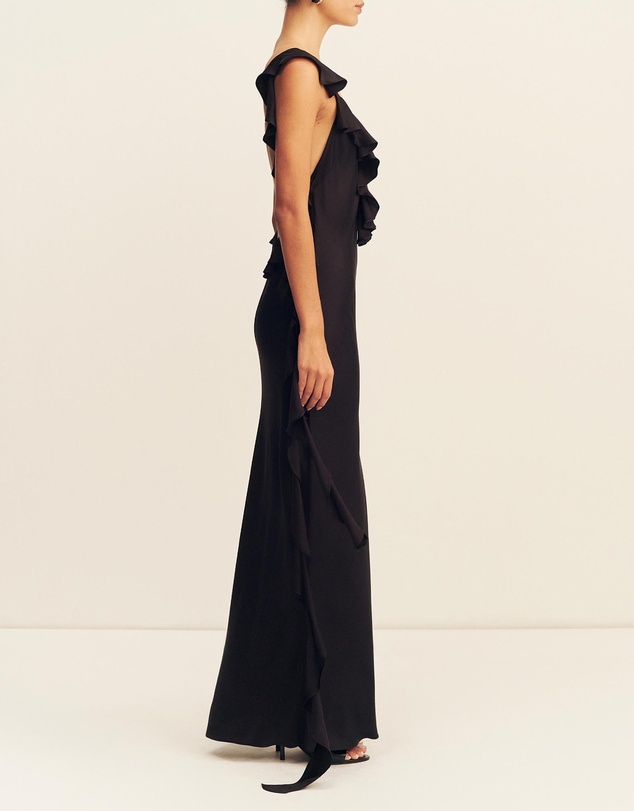 Shona Joy - Agnes Ruffle Slip Maxi Dress