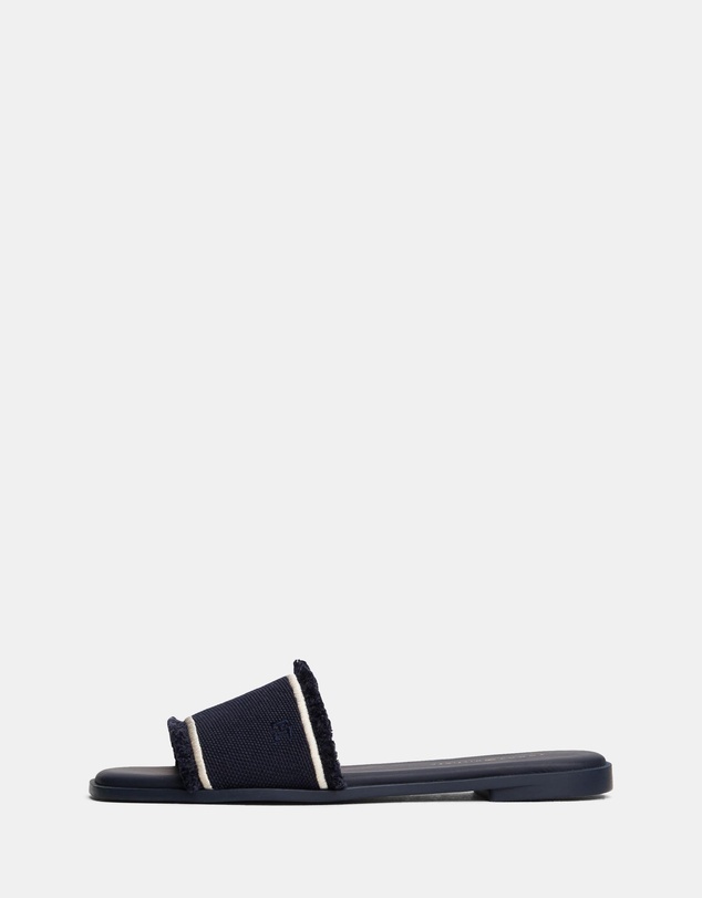 Tommy Hilfiger - Frayed Canvas Sandals - Women's