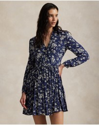 Polo Ralph Lauren - Floral Buttoned Crepe Dress