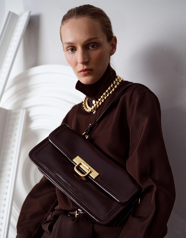 Oroton - Finn Crackle Broguing Large Day Bag