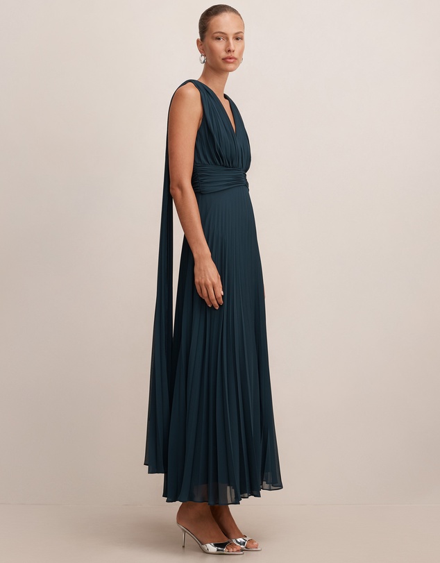 Forever New - Leia Pleated Cape Maxi Dress