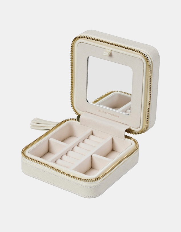 Wolf - WOLF Lauren Zip Travel Case Ivory