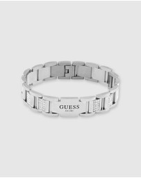 GUESS - Guess Frontier Silver Tone Bracelet 15mm