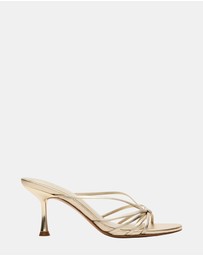 Steve Madden - Edna Champagne Leather Heels