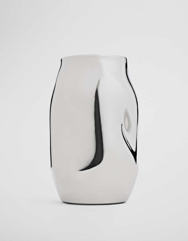 Country Road - Renee Medium Silver Vase