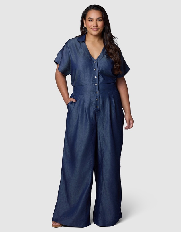 Indigo Tonic - Eve Chambray Jumpsuit