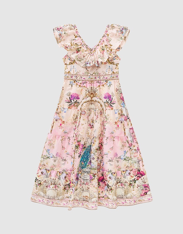 Camilla - Tiered Frill Maxi Dress - Kids-Teens