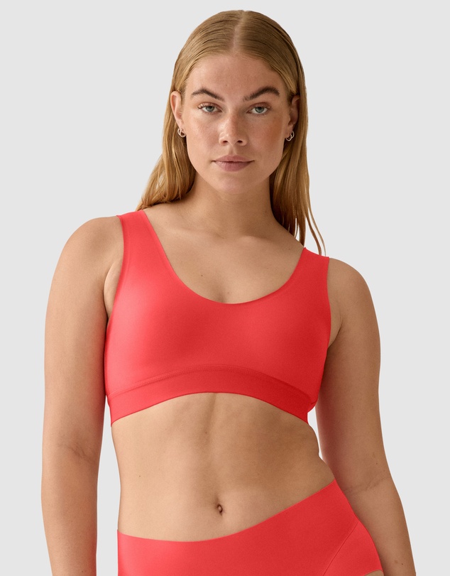 Naturana - Back & Side Smoothing Wirefree Crop Top Bra