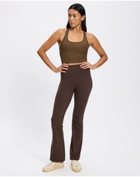 AVE Active - Ribbed Racer Crop Tank