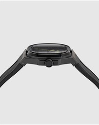 Aston Martin - GPQ Black Stainless Steel Black Silicone Watch