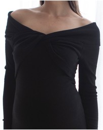 Soon Maternity - Twist Off shoulder Dress