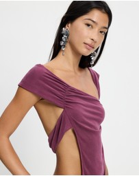 Jaded London - Cupro Draped Top