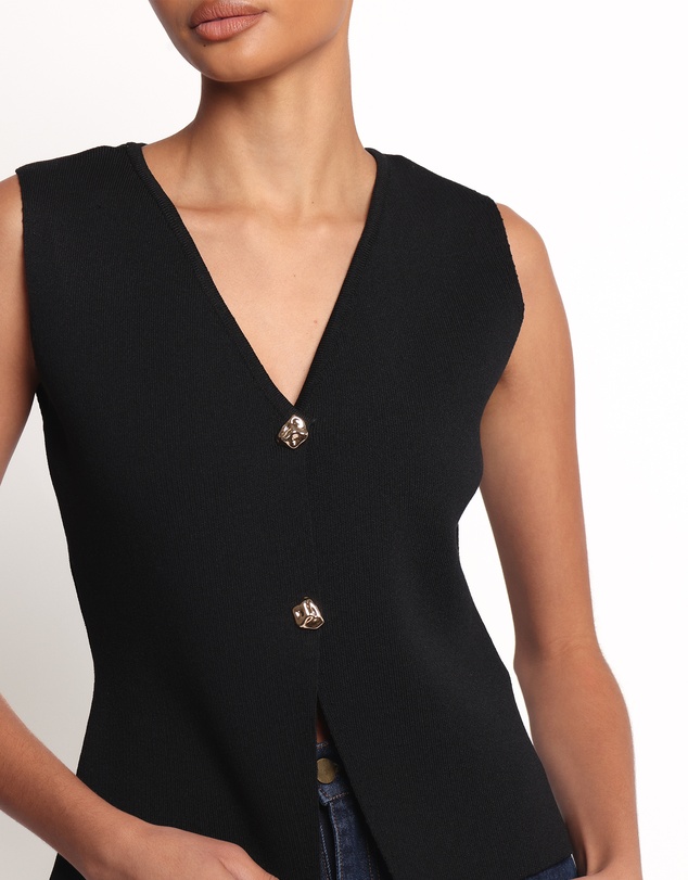 Petal & Pup - Everlee Knit Vest Top - Black