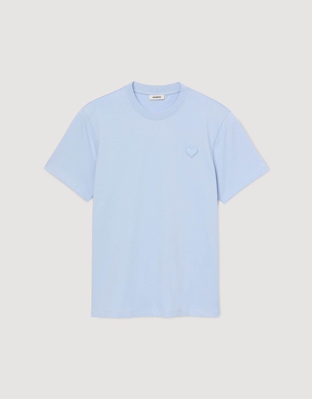 Sandro - Single Coeur Tee Shirt