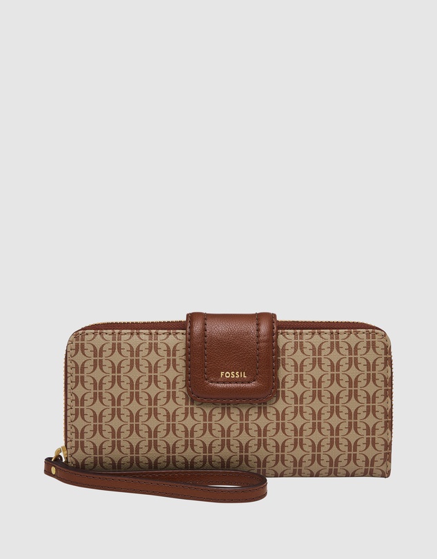 Fossil - Madison Brown Zip Clutch