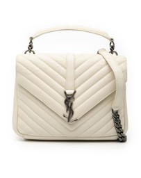 Pre-Loved by Azura Reborn - Pre-Loved Medium Chevron Sheepskin Monogram College Satchel